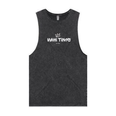 Men's MT Black Stoned Wash Singlet Thumbnail